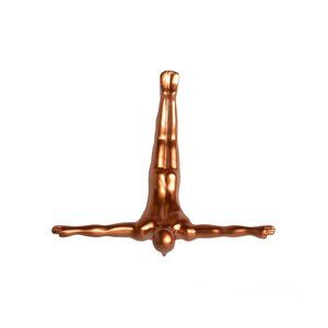 Wall Diver Home Decor Classic Wall-Art Sculpture | 1-Piece | Bronze